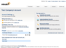 Customize your account, set reminders to enter time, and create individual employee accounts quickly