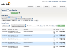 Search and manage time entries easily