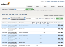 Provides convenient and intuitive web-based timesheets